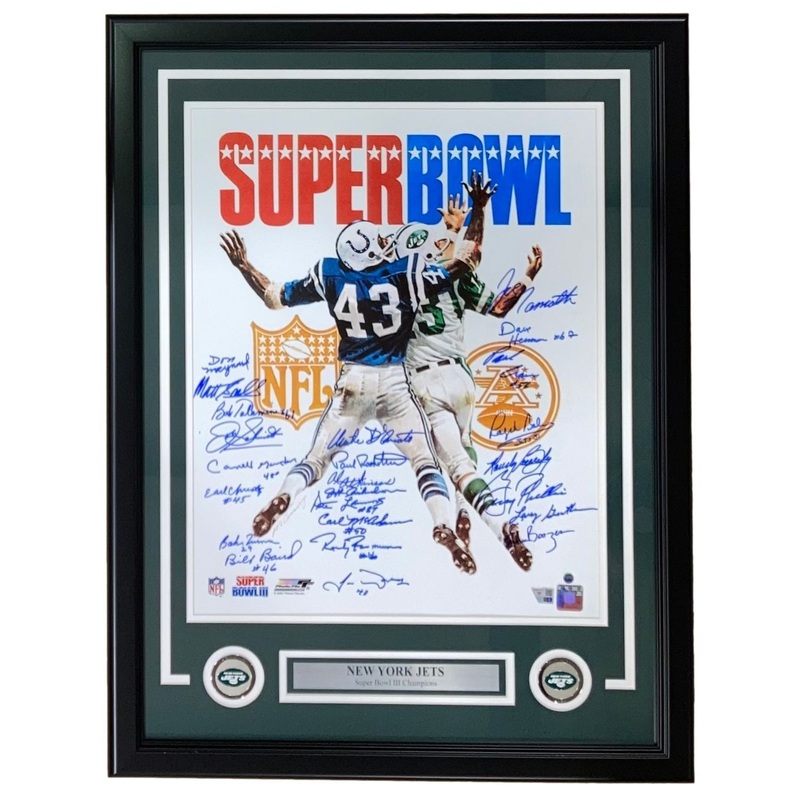 1969 New York Jets 24 Signed Framed 16×20 Super Bowl III Program Photo Fanatics