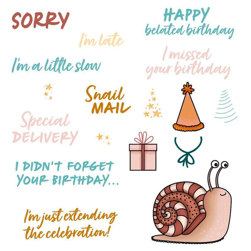 Belated Birthday – 4×5 Stamp Set