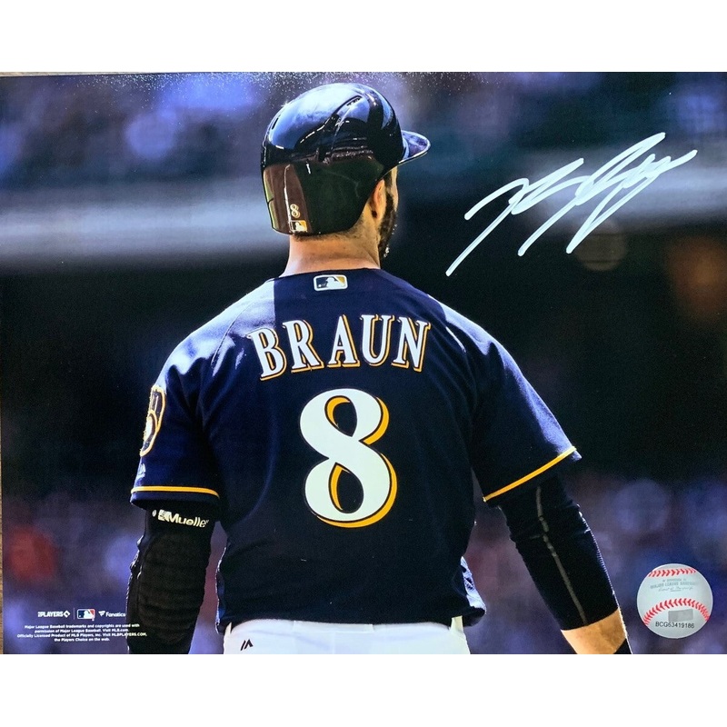 Brewers 07 ROY, 11 NL MVP & All Star RYAN BRAUN Signed 8×10 Photo #7 AUTO