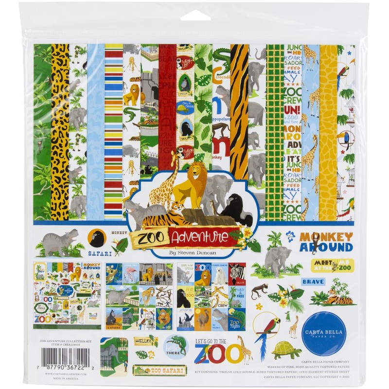 Carta Bella Collection Kit 12X12 Zoo Adventure