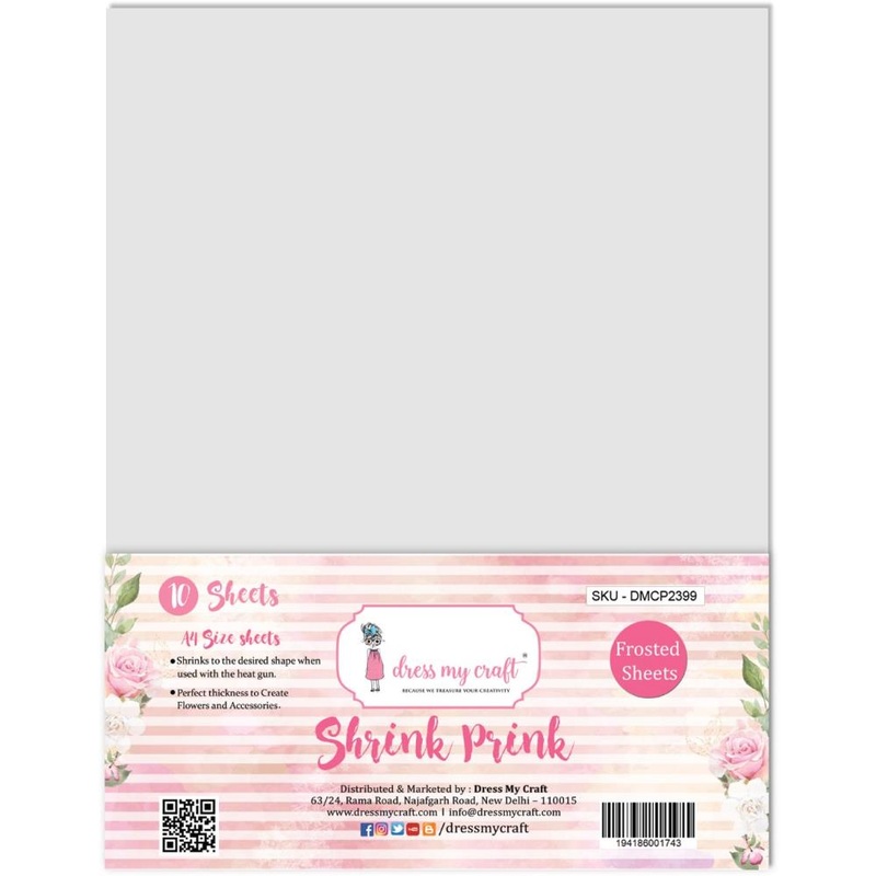 Dress My Craft Shrink Prink Frosted A4 10/Pkg