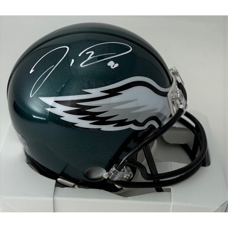 Eagles 1st Rnd Pick JORDAN DAVIS Signed Riddell VSR4 Mini Helmet AUTO – BAS