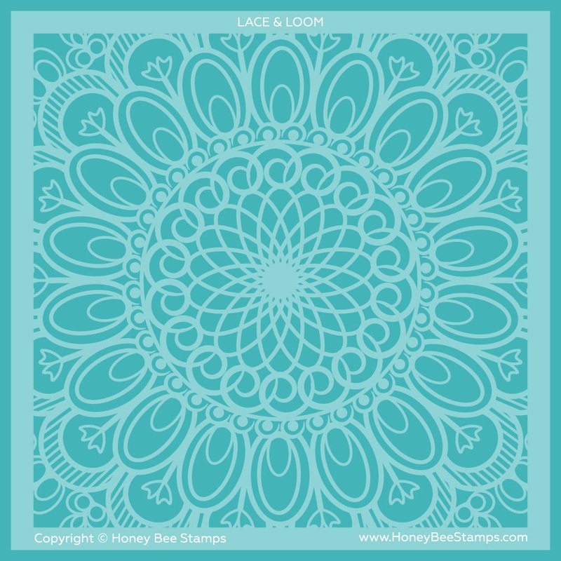 Lace & Loom – 6×6 Background Stencil