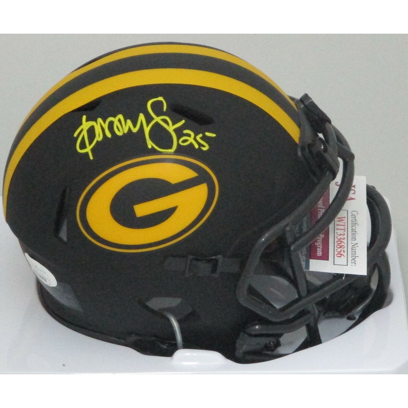 Packers DORSEY LEVENS Signed Riddell ECLIPSE Speed Mini Helmet AUTO – JSA