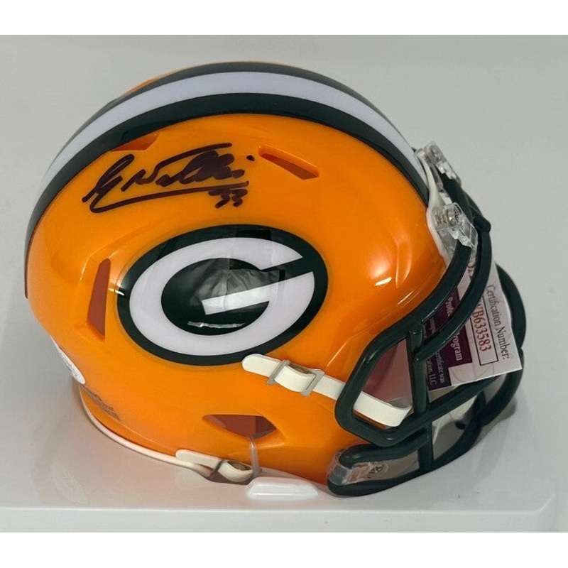 Packers Safety EVAN WILLIAMS Signed Riddell Speed Mini Helmet AUTO – JSA