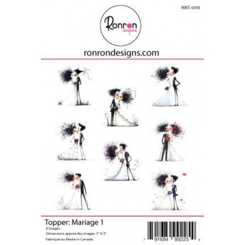 Ronron designs -Topper:  Mariage 1