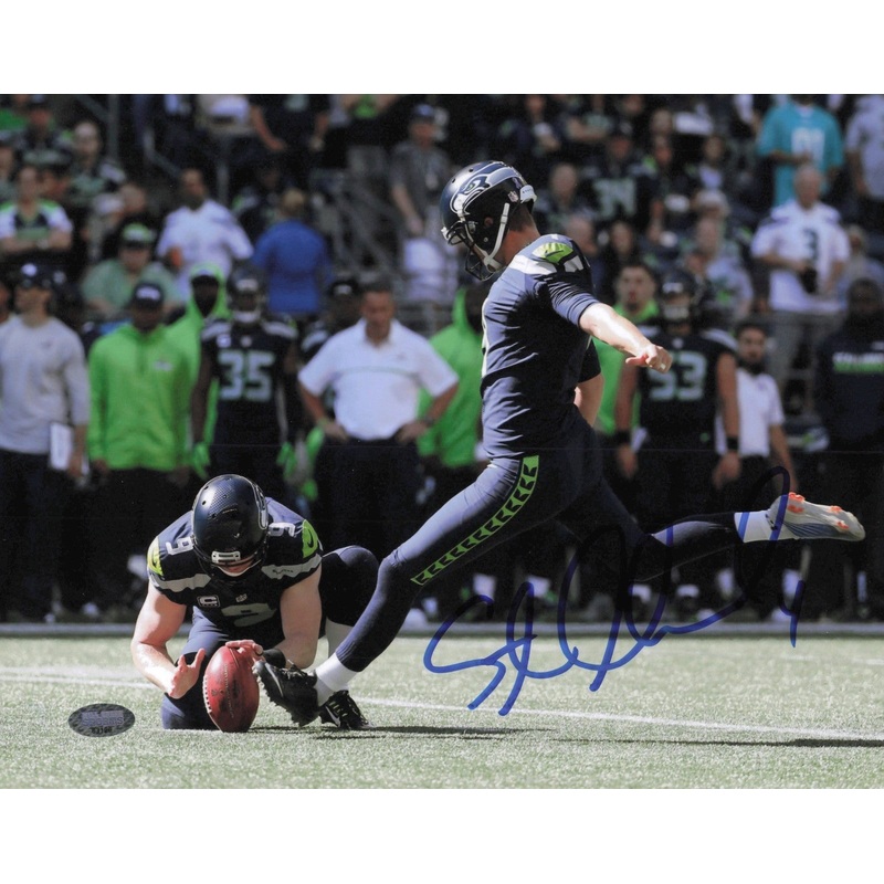 Steven Hauschka Autographed Signed 8×10 Photo Seattle Seahawks MCS Holo #63129