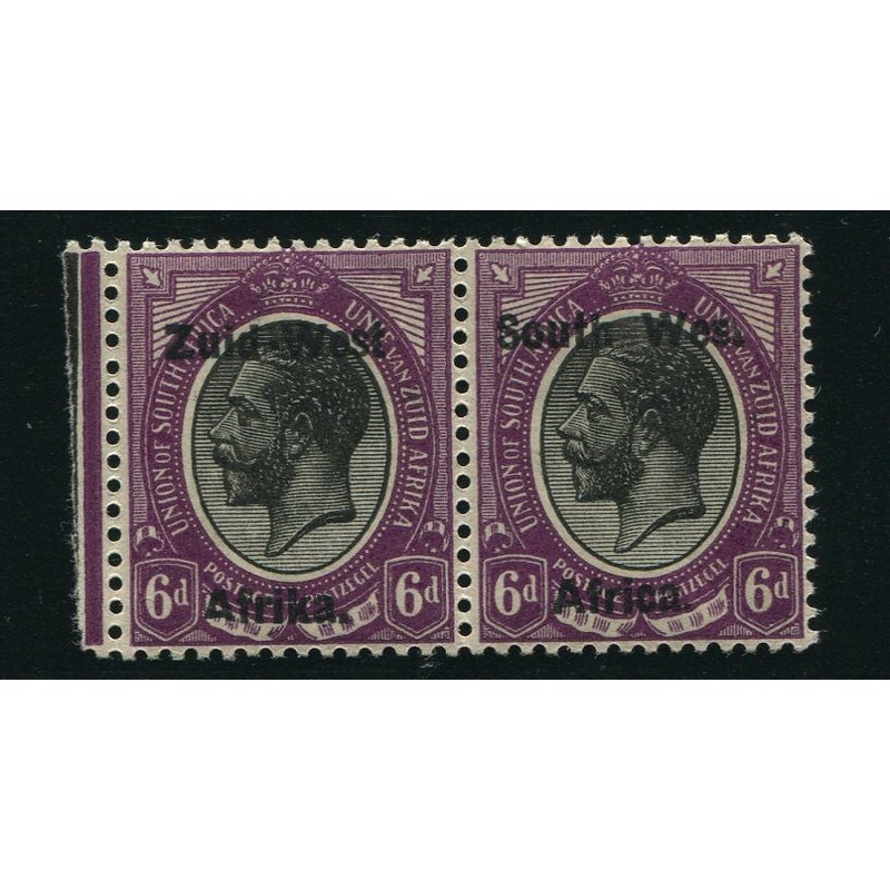 SWA 1923 6d BLACK & MAUVE  MNH – SACC 31a