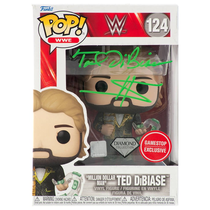 Ted DiBiase Signed ‘Million Dollar Man’ WWE Diamond Funko Pop #124 – (SS COA)