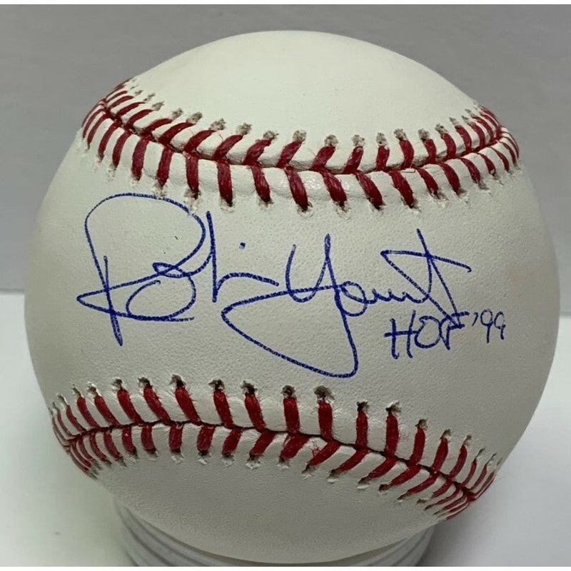 Brewers Hall of Famer ROBIN YOUNT Signed Official Baseball AUTO w/ HOF 99 JSA