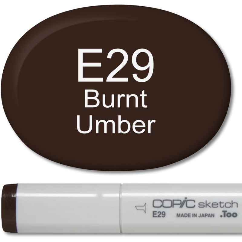 Copic Sketch Marker – E29 Burnt Umber