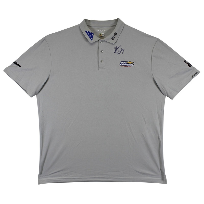 John Daly Authentic Signed Match Worn Grey Polo Shirt BAS #BK84753