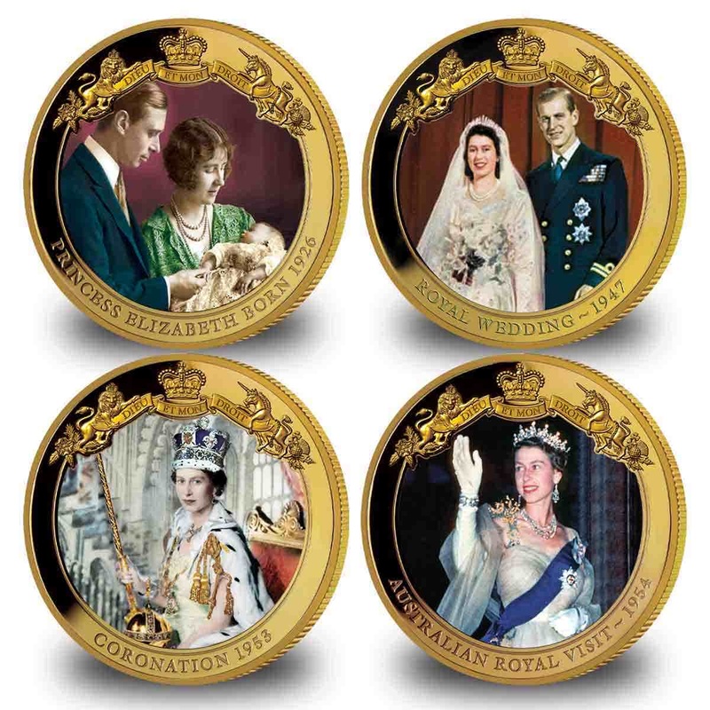 Queen Elizabeth II Duty & Devotion 4-Coin Set