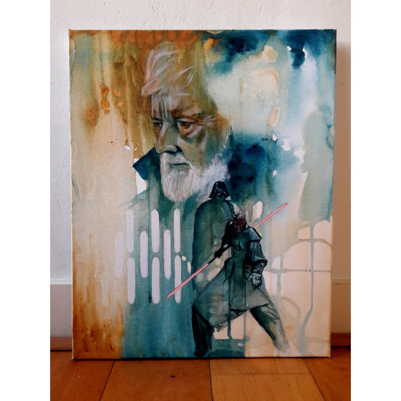 Star Wars – Ben Original Acrylic Painting on Canvas by Joe Saleh