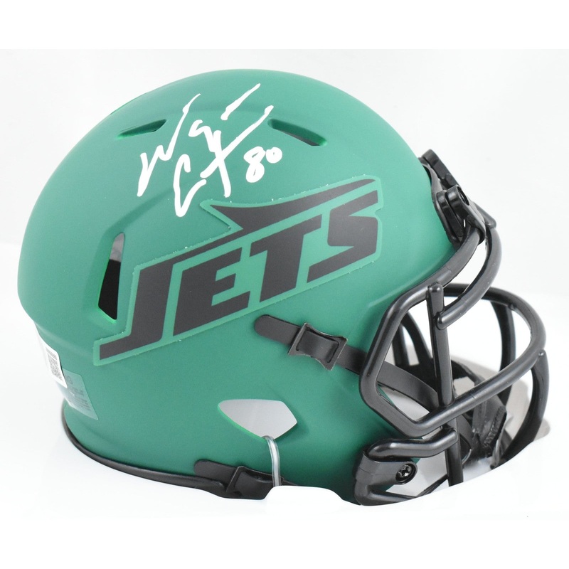 Wayne Chrebet Autographed New York Jets Rave Speed Mini Helmet – Beckett W Holo