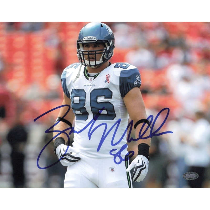 Zach Miller Autographed Signed 8×10 Photo Seattle Seahawks MCS Holo #63368