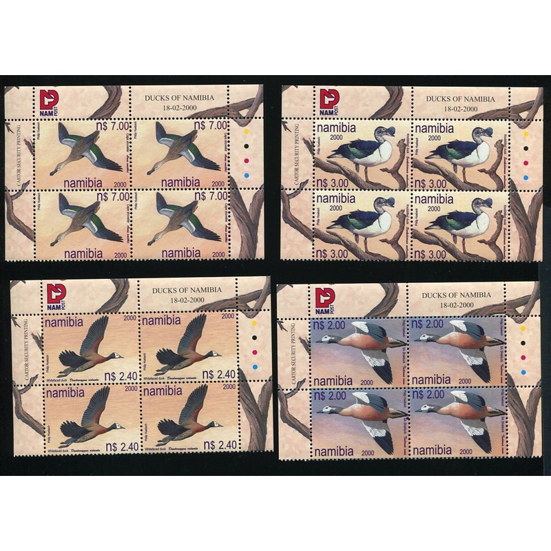 2000 18 February Ducks of Namibia – Set of 4