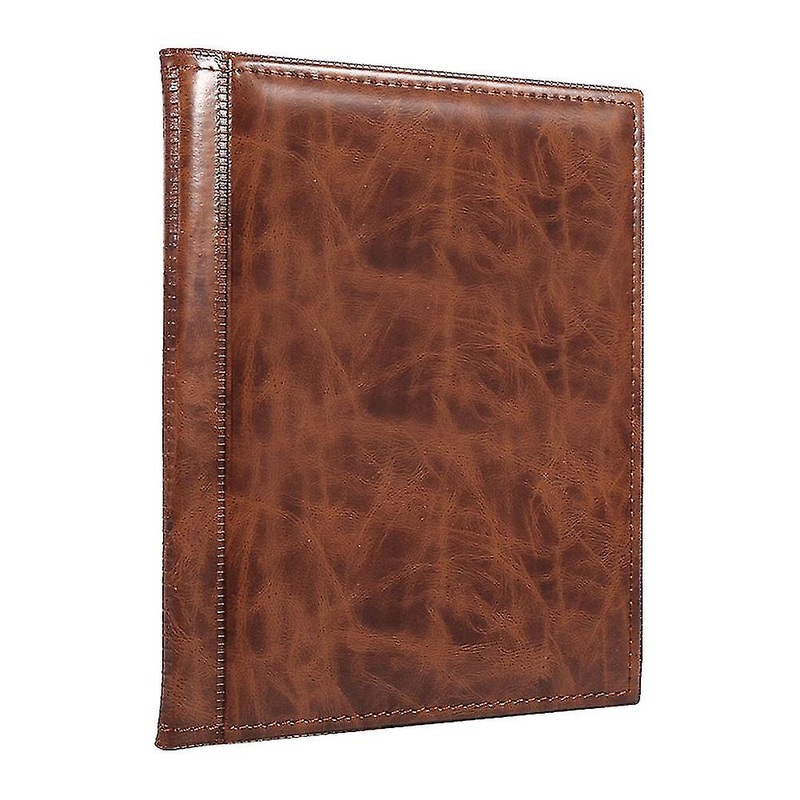 250 Pockets Coin Album Book, 10 Pages Coin Collecting Holder, Brown Leather Craft, Durable Storage for Coin Collection