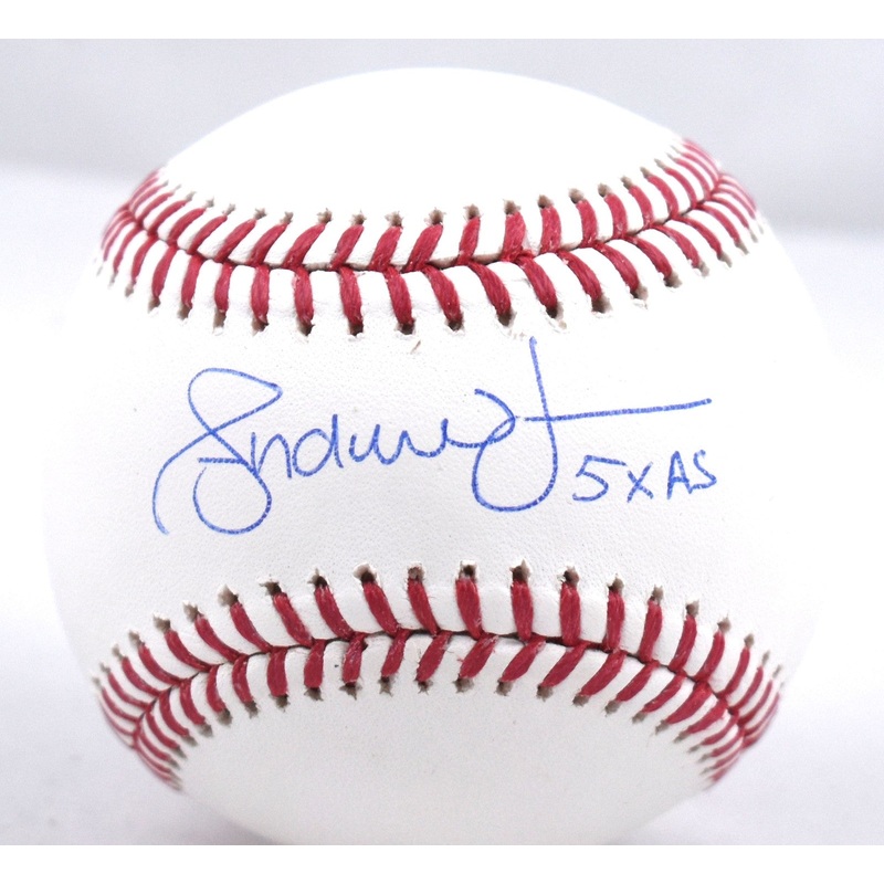 Andruw Jones Autographed Rawlings OML Baseball w/ 5X AS – Beckett W Hologram