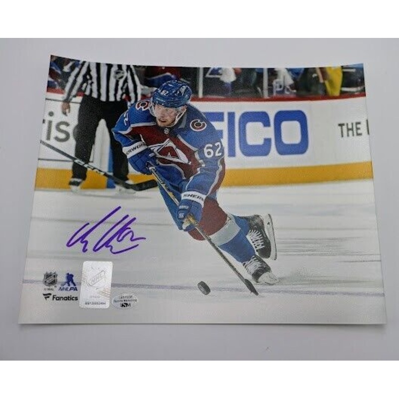 Artturi Lehkonen Autographed Avs 8×10 Action Shot LSM COA