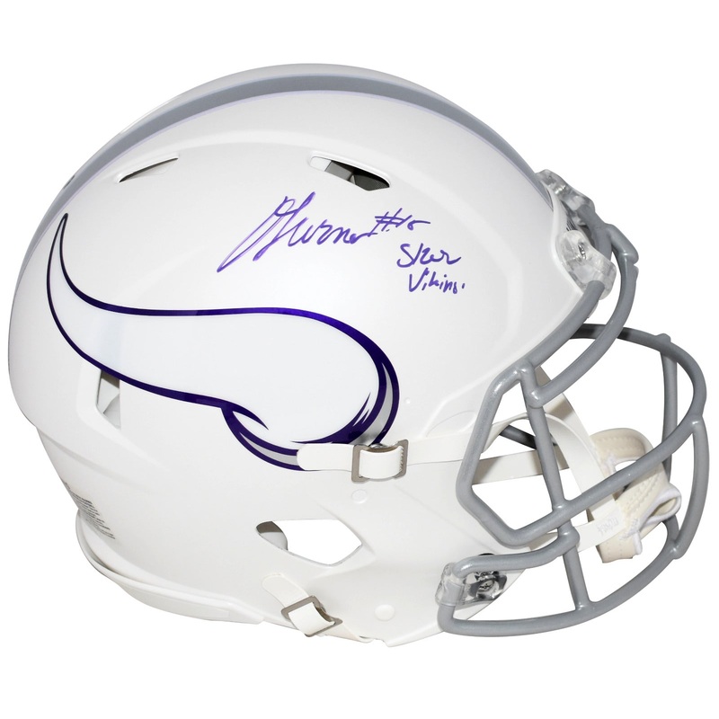 DALLAS TURNER AUTOGRAPHED MINNESOTA VIKINGS WHITE AUTHENTIC HELMET BECKETT