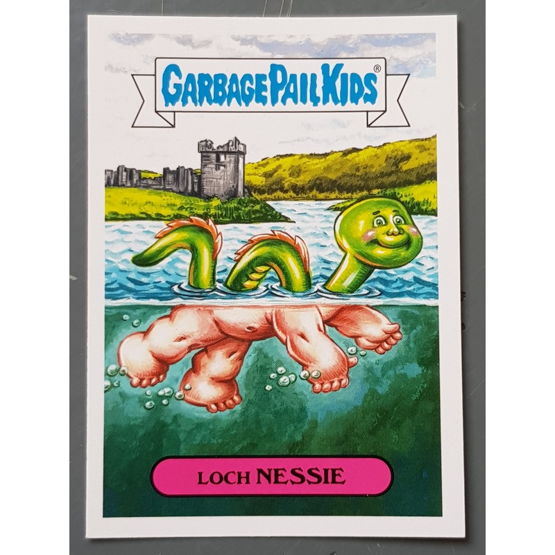 Garbage Pail Kids Oh the Horror-Ible Folklore Monster #5a – Loch Nessie Trading Card