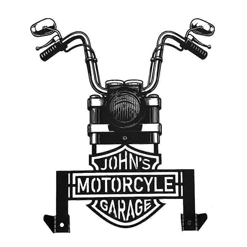 Motorcycle Helmet Holder Metal Motorcycle Sign Helmet Rack Hanger Stand Wall Mount Decorations