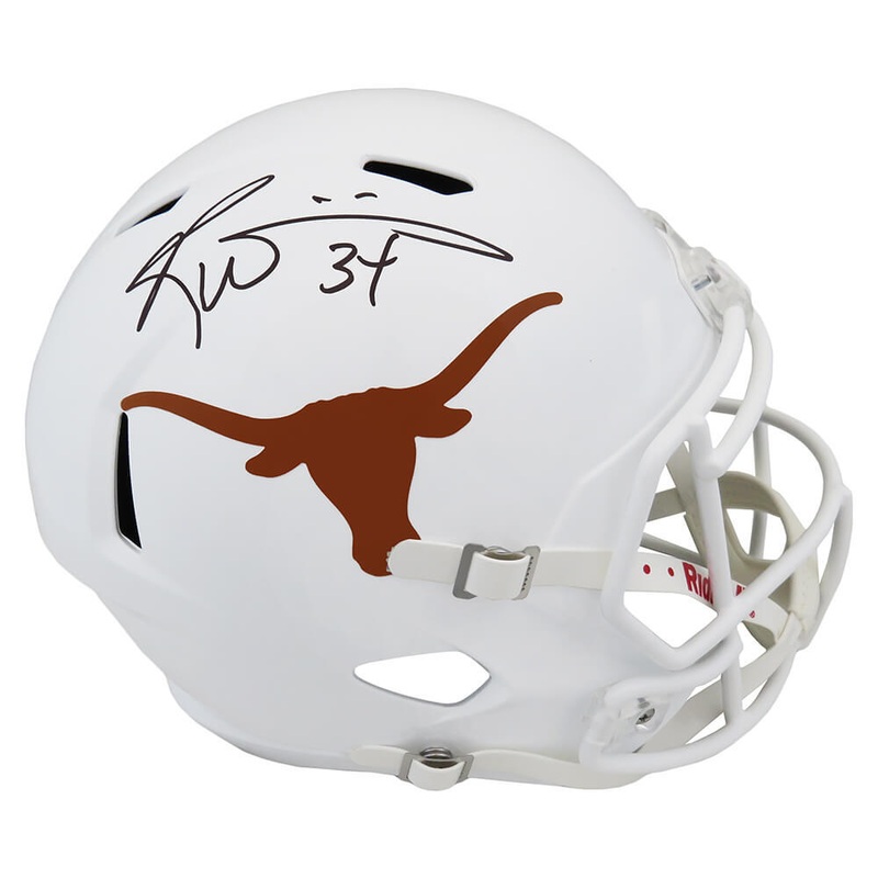 Ricky Williams Signed Texas Riddell Full Size Speed Replica Helmet – (SS COA)