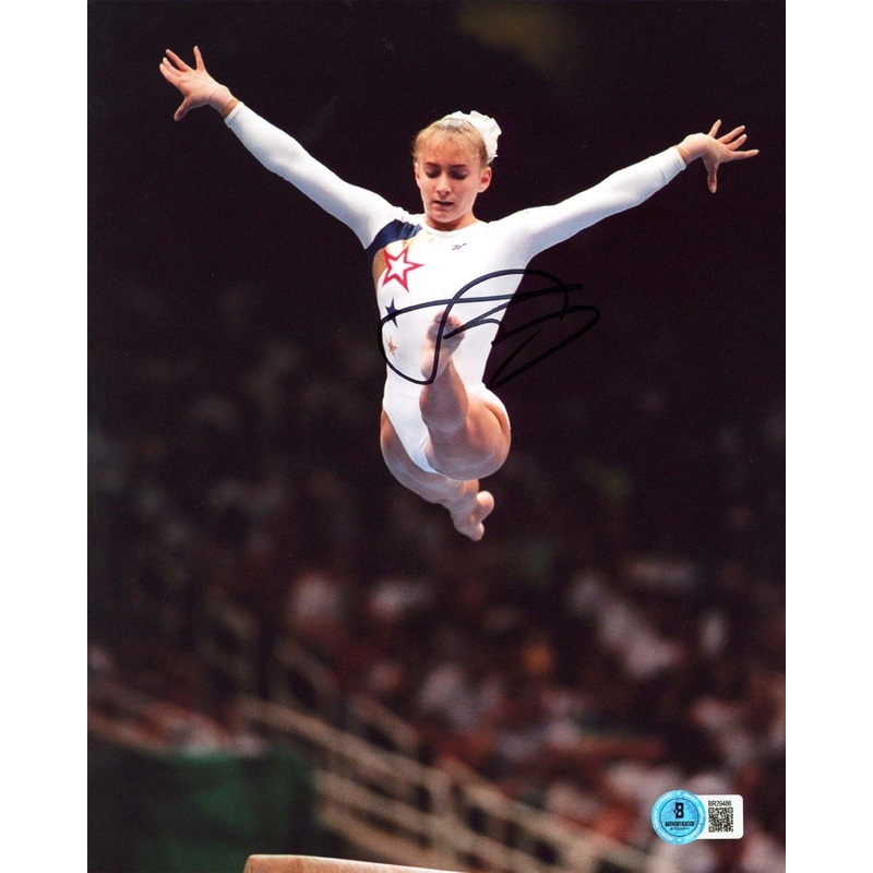 Shannon Miller Summer Olympics Authentic Signed 8×10 Vertical Photo BAS #BR29486