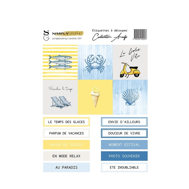 Simply Graphic – Etiquettes  dcouper Amalfi