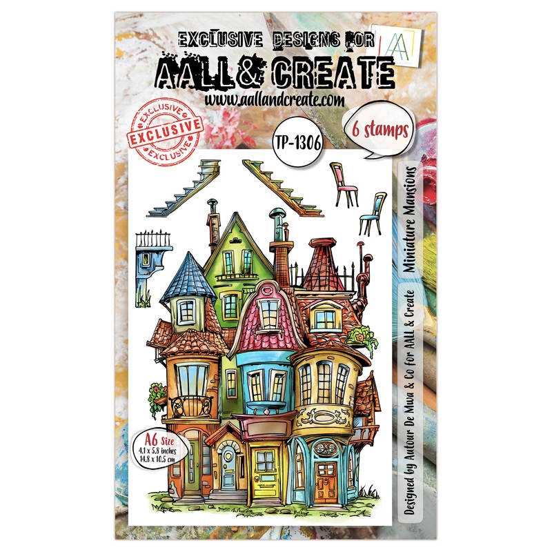 #TP-1306 – A6 Stamp Set – Miniature Mansions