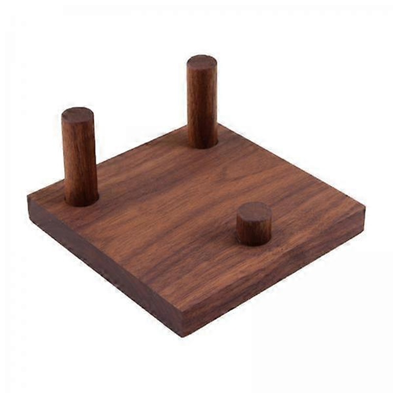 6xWooden base rocks Display Holder Wood for show Display Home Shop Window large