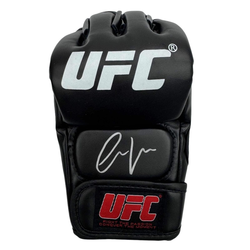Autographed/Signed Conor McGregor UFC MMA Black Fighting Glove Beckett BAS COA A