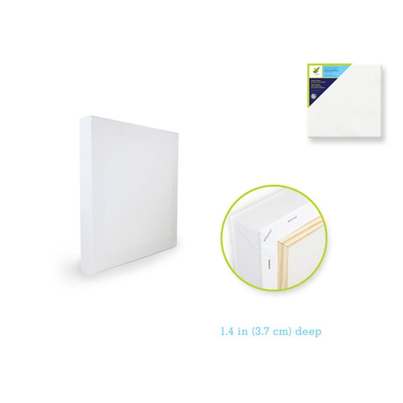 Color Factory Stretch Artist Deep Canvas – Square 10×10 Primed Back-Stapled