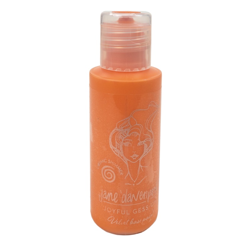 Cosmic Shimmer Jane Davenport Joyful Gess-Oh! Optimistic Orange 50ml