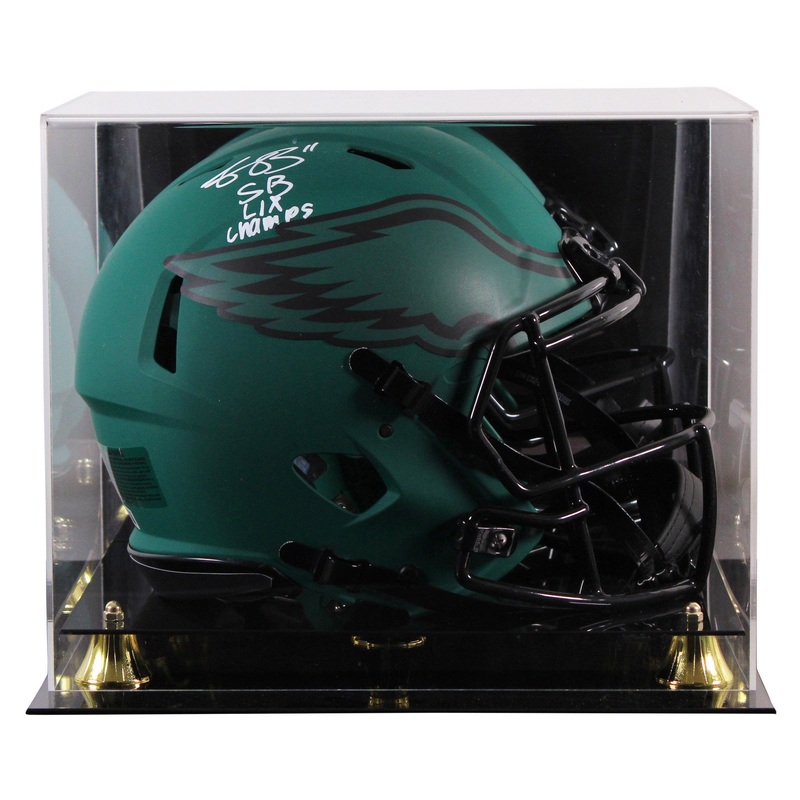 Eagles A.J. Brown SB Champs Signed Rave F/S Speed Proline Helmet W/ Case BAS W