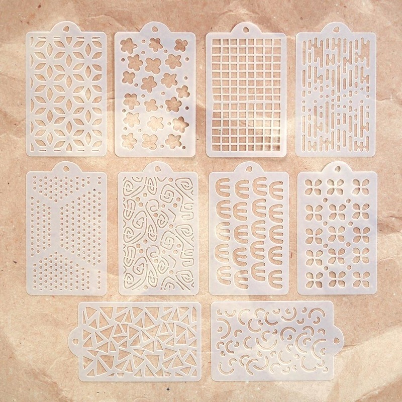 Elizabeth Craft Stencil Happy Patterns