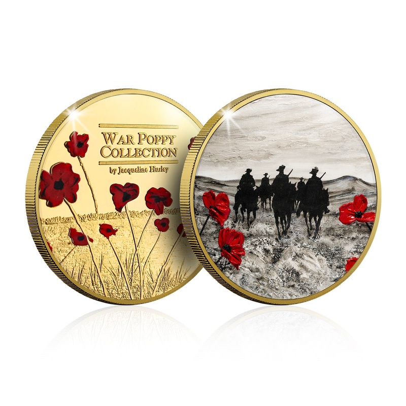 Jacqueline Hurley For the Light Horses & Walers Gold-plated Prooflike Commemorative