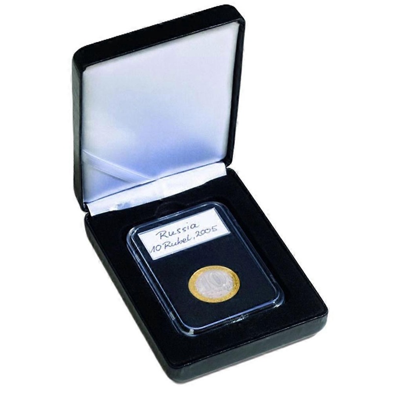 Leuchtturm Premium Quality and Durable Nobile Single Slab Coin Etui (Black)