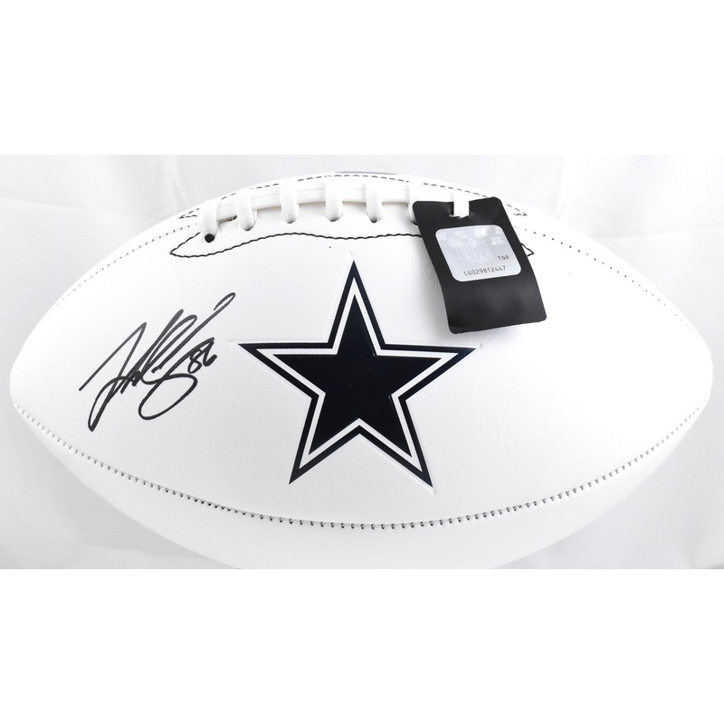 Luke Schoonmaker Autographed Dallas Cowboys Logo Football – Prova *Black
