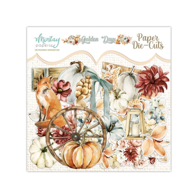 Mintay Papers – PAPER DIE-CUTS – GOLDEN DAYS, 55 PCS