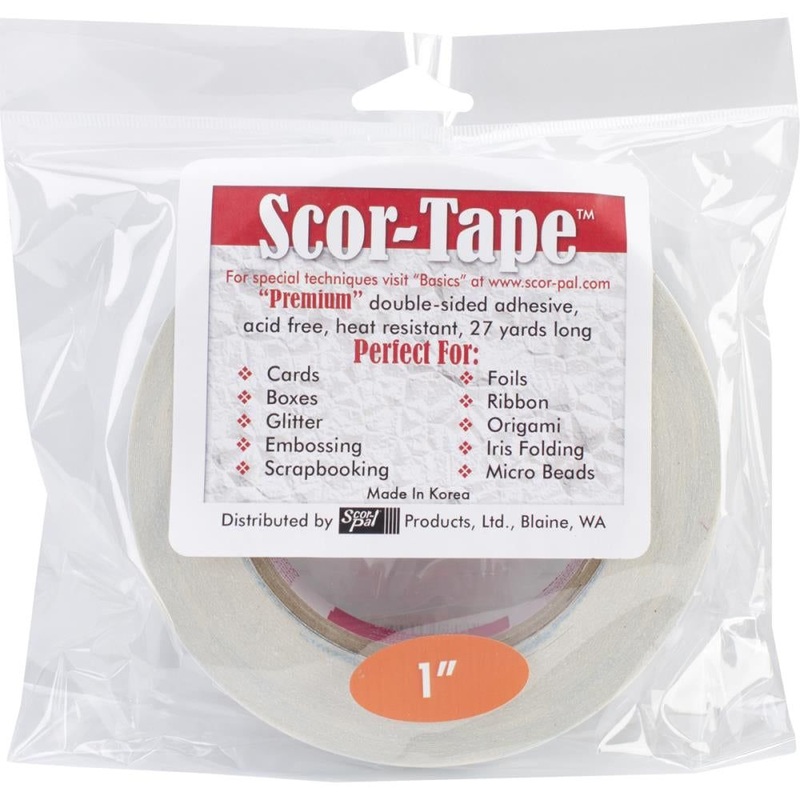 Scor-Tape 1 Wide – 27 Yards Double Sided Adhesive