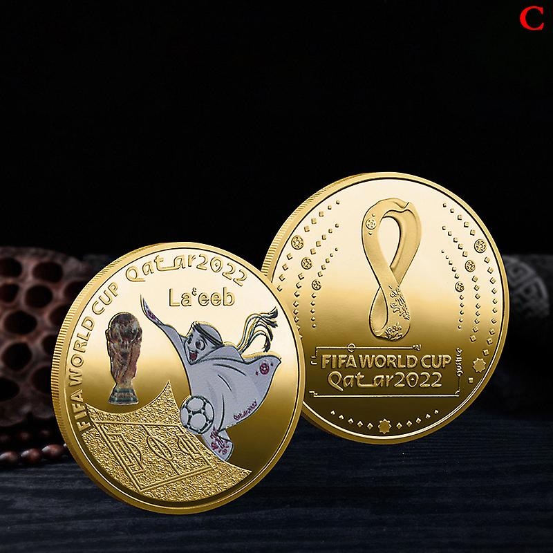 2022 Qatar World Cup Commemorative Coin Medal Hercules Cup Commemorative Coin