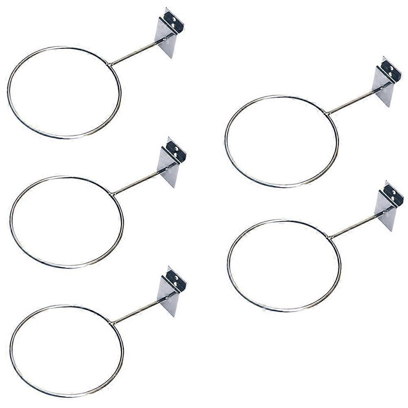 5 Pcs Wall Mounted Hooks Basketball Display Holder Volleyball Display Hanger Display Round Holder Football Display Rack