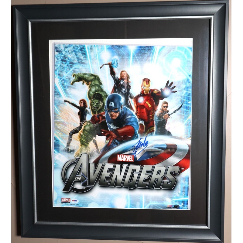 Framed Marvel The Avengers Poster Autographed by Stan Lee PSA/DNA