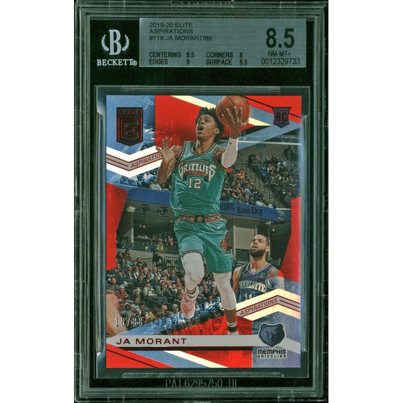 Ja Morant 2019-20 Panini Elite Aspirations #118 18/88 Rookie BGS 8.5 MINT