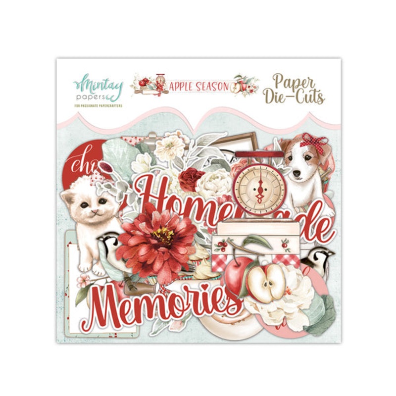 Mintay Papers PAPER DIE-CUTS – APPLE SEASON, 48 PCS