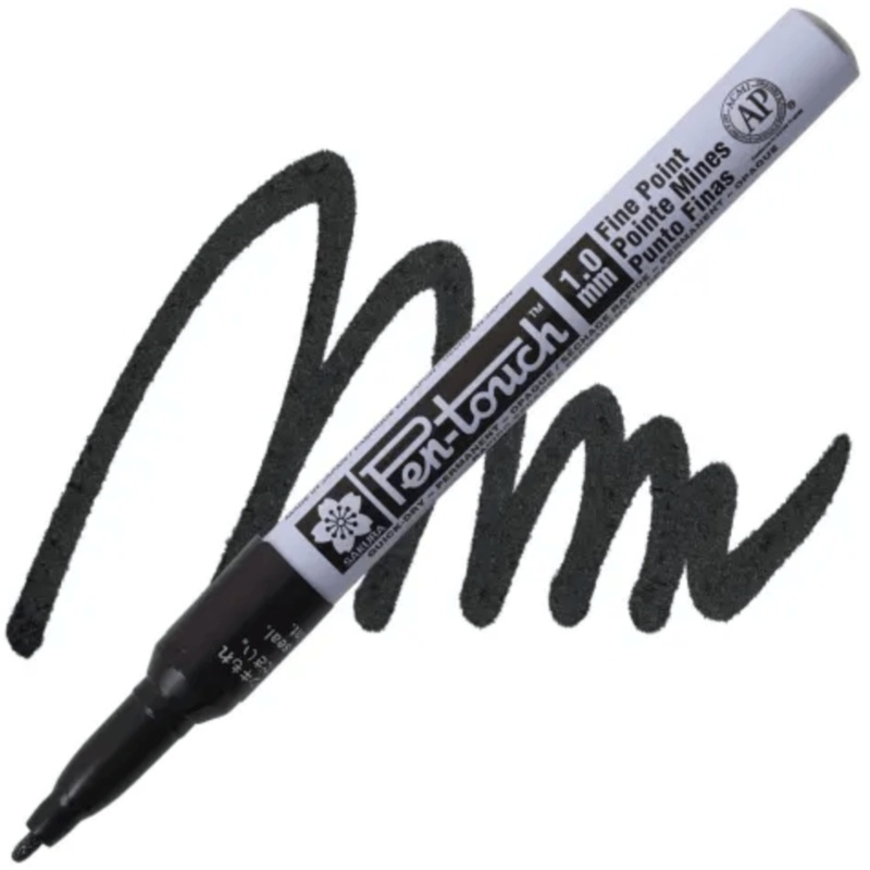 Pen-Touch Paint Marker – Black 1.0 mm Fine Tip