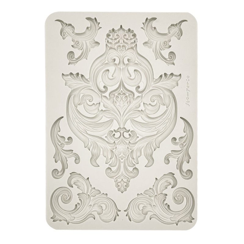 Stamperia Silicon mould A4 Silicone Mould, Frieze and Corners