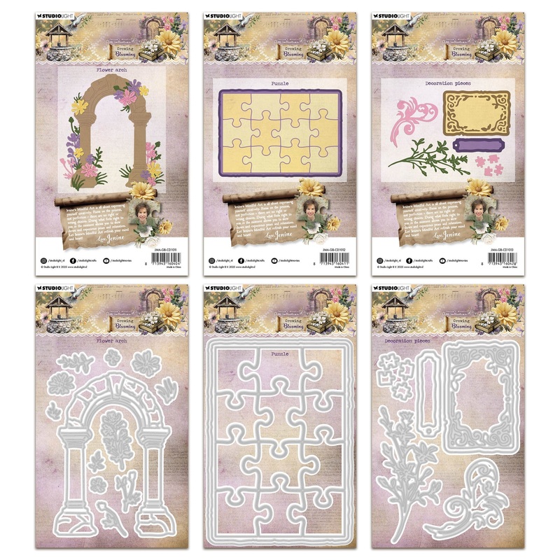 Studio Light Jenine’s Mindful Art – Growing & Blooming Die Bundle